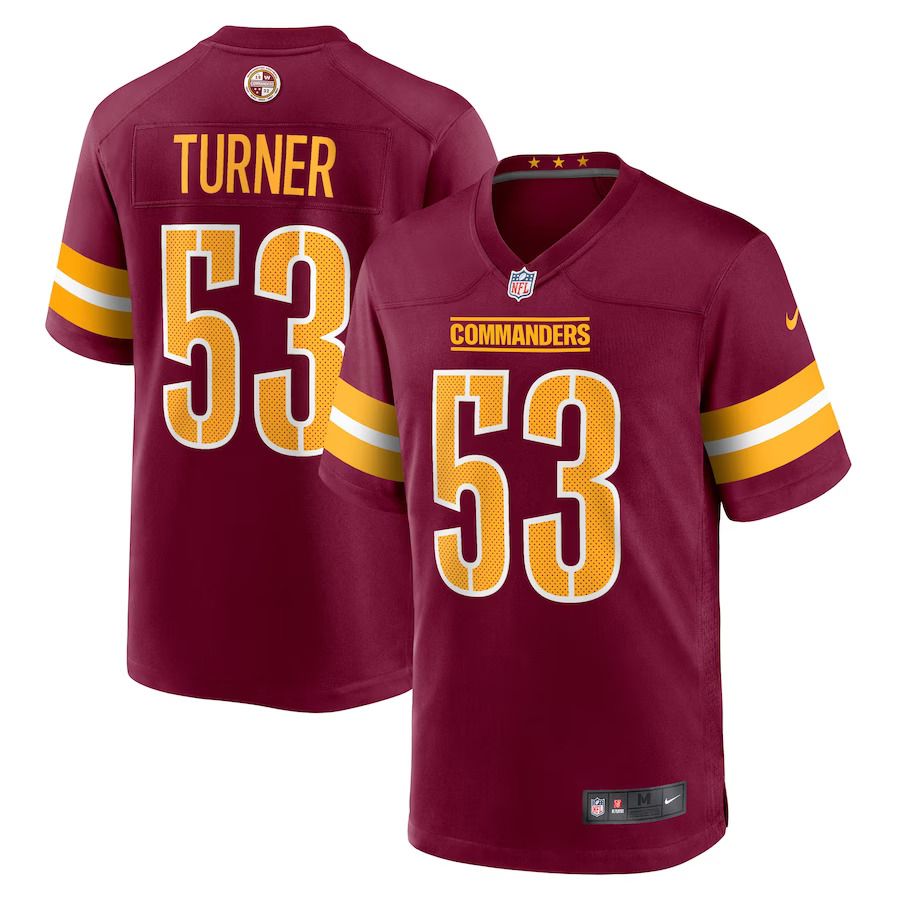 Men Washington Commanders #53 Trai Turner Nike Burgundy Player Game NFL Jersey